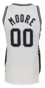 Early 1980’s Johnny Moore San Antonio Spurs Game-Used Home Jersey