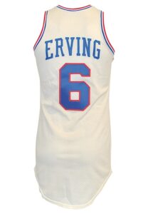 Early 1980s Julius “Dr. J” Erving Philadelphia 76ers Game-Used Home Jersey (Perfect Example)