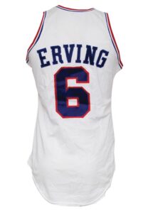 Early 1980s Julius Erving Philadelphia 76ers Game-Used Home Jersey 