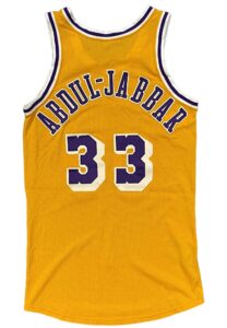 Early 1980s Kareem Abdul-Jabbar LA Lakers Game-Used Jersey