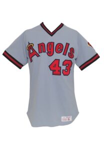 Early 1980’s Ken Forsch California Angels Game-Used Road Jersey