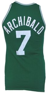 Early 1980s Nate “Tiny” Archibald Boston Celtics Game-Used Road Jersey