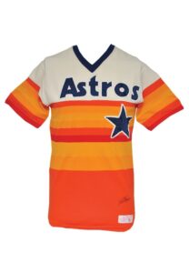 Early 1980s Phil Garner Houston Astros Game-Used & Autographed Home Jersey