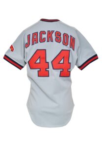 Early 1980s Reggie Jackson California Angels Game-Used & Autographed Road Jersey