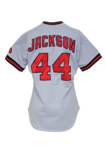 Early 1980s Reggie Jackson California Angels Game-Used Road Jersey