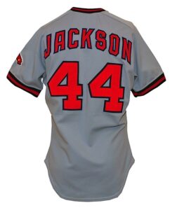 Early 1980s Reggie Jackson California Angels Game-Used Road Jersey