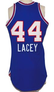 Early 1980’s Sam Lacey KC Kings Game-Used Road Jersey