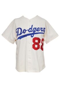 Early 1980s Sammy Cahn Celebrity Game-Worn Los Angeles Dodgers Jersey