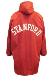 Early 1980s Stanford Cardinal Player-Worn Sideline Cape Attributed To John Elway