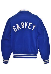 Early 1980s Steve Garvey Los Angeles Dodgers Player Worn Warm-Up Satin Jacket