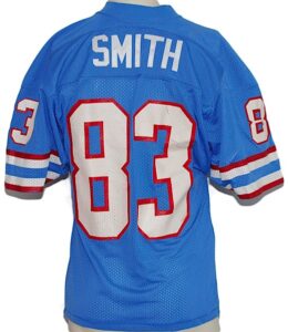 Early 1980s Tim Smith Houston Oilers Game-Used Home Jersey