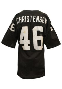 Early 1980s Todd Christensen Oakland Raiders Game-Used Jersey