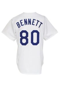 Early 1980s Tony Bennett Celebrity Game-Worn Dodgers Jersey