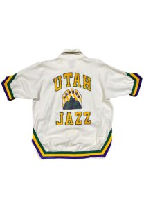 Early 1980s Utah Jazz Player Worn Warm-Up Jacket