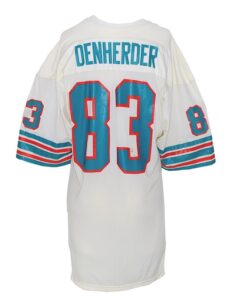 Early 1980’s Vern Den Herder Miami Dolphins Game-Used Road Jersey