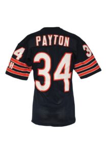 Early 1980s Walter Payton Chicago Bears Team-Issued Home Jersey