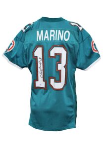 Early 1990s Dan Marino Miami Dolphins Game-Used & Autographed Jersey