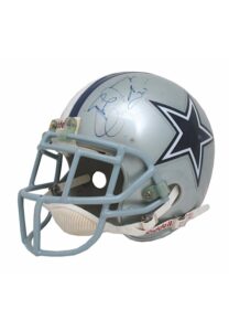 Early 1990s Emmitt Smith Dallas Cowboys Game-Used & Autographed Helmet