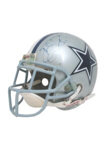 Early 1990s Emmitt Smith Dallas Cowboys Game-Used & Autographed Helmet