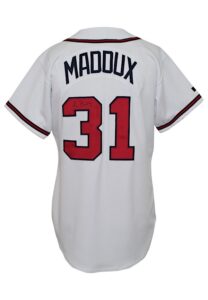 Early 1990s Greg Maddux Atlanta Braves Game-Used & Autographed Home Jersey