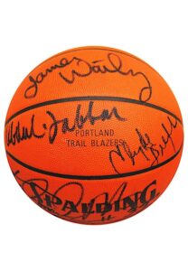 Early 1990s Hall Of Famers & Stars Game-Used & Autographed Portland Trail Blazers Basketball