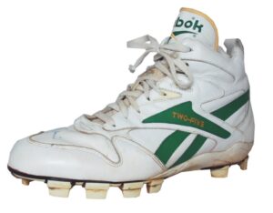 Early 1990s Mark McGwire Oakland A’s Game-Used & Autographed Cleat from the Collection of Rick Rhoden