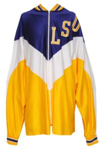 Early 1990s Shaquille O’Neal Louisiana State University Tigers Worn Warm-Up Suit