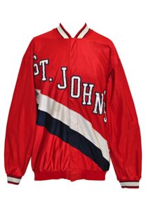 Early 1990s St. John’s Red Storm Team Issued Warm-Up Jacket