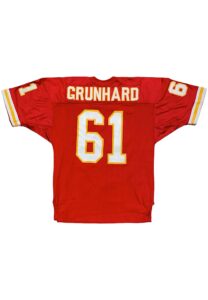 Early 1990s Tim Grunhard KC Chiefs Game-Issued Jersey