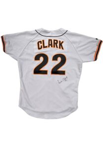 Early 1990s Will Clark San Francisco Giants Game-Used & Autographed Jersey