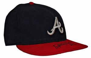 Early 2000s Bobby Cox Atlanta Braves Managers Worn & Autographed Cap