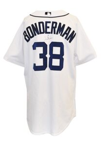 Early 2000s Jeremy Bonderman Detroit Tigers Game-Used & Autographed Home Jersey