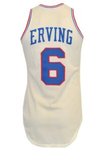 Early-Mid 1980s Julius “Dr. J” Erving Philadelphia 76ers Game-Used Home Jersey