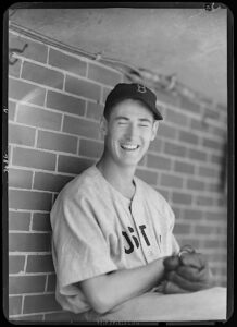 Early Ted Williams Boston Red Sox Original Negative by George Burke