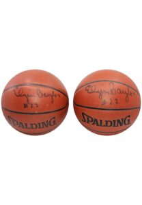 Elgin Baylor Autographed Spalding Basketballs