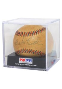 Encapsulated Babe Ruth Single-Signed Baseball