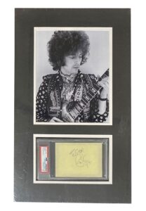 Eric Clapton Signed Cut & Matted Display