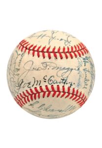 Exceptional 1942 New York Yankees Team-Signed OAL Baseball