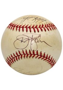 First & Only Four 20 Game Winners On Same Team Multi-Signed Baseball – Cuellar, Dobson, McNally & Palmer