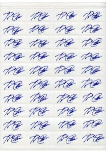 Forty Miguel Cabrera Signed Labels