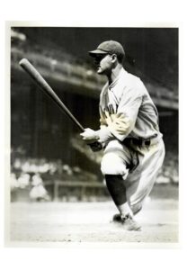 Four Type Two Black & White Baseball Photos Highlighted By Lou Gehrig