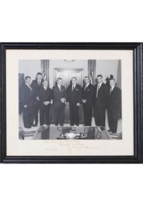 Framed 10/1/1964 J. Edgar Hoover Autographed Photo