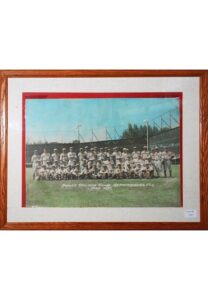 Framed 1934 Boston Braves Spring Training Team Photo