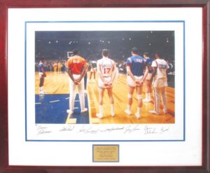 Framed 1968 NBA All-Star Game Autographed Photo From MSG