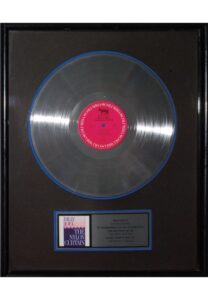 Framed 1982 Billy Joel “The Nylon Curtain” Commemorative Platinum Record Presented to Bob Buchmann