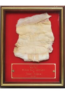 Framed 2/9/1991 Sugar Ray Leonard Fight Worn Hand Wrap vs. Terry Norris & Grouping of Training Worn Hand Wraps