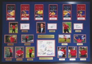 Framed 2008 Ryder Cup Team Autographed Photo Display