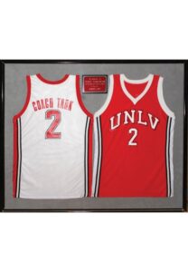 Framed 3/3/1992 Jerry Tarkanian UNLV Presentation Jerseys