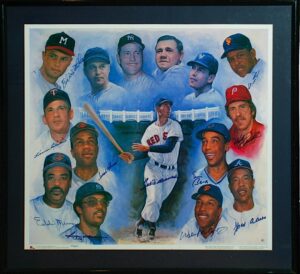 Framed 500 Home Run Club Autographed Limited Edition Poster