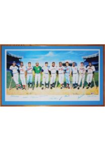 Framed “500 Home Run Club” Multi-Signed Limited Edition Print